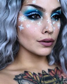 Disney Eye, Winter Eye Makeup, Disney Eye Makeup, Frozen Makeup