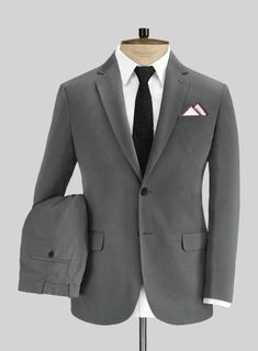 Favor the sartorial distinction by pairing our Gray Cotton Power Stretch chino Suit. In addition, crafted from a plush blend of cotton and lycra fabric grants a brisk, smooth, and softer drape to appear smart and understated with solid gray hues. And then, conjure up the most timeless combination with sharp tailoring, which gives off an exceptional drape with a sculpted silhouette for a smooth transition from business hours to happy hour. 
 
 Look Includes  Gray Cotton Power Stretch Chino Fabric Fitted Suits With Pockets For Business Casual, Cotton Suits For Business Casual, Single Button Cotton Business Suit, Cotton Single Button Business Suits, Elegant Fitted Cotton Suits, Formal Slim Fit Cotton Suits, Slim Fit Cotton Suit For Work, Slim Fit Cotton Suits For Workwear, Tailored Cotton Suit With Pockets