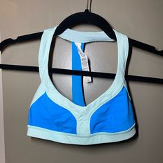 Lululemon Sports Bra Perfect Condition Worn Once Basically Brand New But No New Tags Rip Tag Still Intact Size 2 Cups For Removable Pads Pads Not Included One Of My Favorite Styles! Super Cute And Flattering Perfect Length To Wear Without A Workout Top Over If Wanted Mesh Back Originally $68 Offers Welcome! Feel Free And Fully In The Moment As You Flow Through Your Practice In This Classic Bra Luxtreme Is Sweat-Wicking, Four-Way Stretch, And Engineered Not To Shrink Features Designed For: Yoga L Blue Sports Bra For Yoga In Spring, Blue Sports Bra For Running, Blue Athleisure Sports Bra For Spring, Spring Blue Activewear With Built-in Bra, Fitted Sports Bra For Spring Running, Light Blue Spring Activewear For Workout, Blue Activewear For Light Exercise In Spring, Sporty Blue Sports Bra For Light Exercise, Fitted Light Blue Workout Activewear