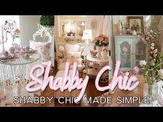 the shabby chic showroom is filled with furniture and decor