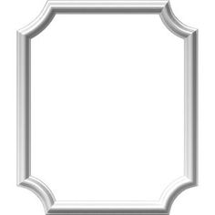 a white frame on a white background with an empty space in the center for text