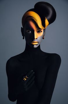 Beauty Photography & Make-up Art by Veronica Azaryan | Inspiration Grid | Design Inspiration Black Pinterest, Drag Make-up, Stunning Makeup, Summer Street, Spring Jewelry, Fantasy Makeup, Beauty And Fashion, Black And Yellow, Artistic Photography