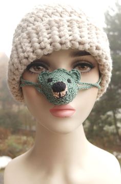 #NoseWarmer, #FrozenNose, #NoseHat, #TeddyLovers, #GiftforFriend, #NoseClothes, #Florfanka Winter Crochet Crafts With Yarn, Crochet Nose, Animal Noses, Food Pillows, Nose Warmer, Clothes Winter, Australian Animals, Winter Party, Gift For Friend