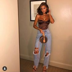 Fest Outfits, 2022 Style, Leather Bustier, Vegas Outfit, Nashville Outfits, Color Coffee, Night Out Outfit, Dinner Outfits, Coffee Brown