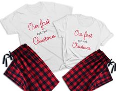 Matching Pjs For Couples Christmas, Cute Couple Christmas Pajamas, Matching Christmas Pajamas Couples, Couples Christmas Pajamas, Gf Outfits, Matching Couple Pajamas, Christmas Pajamas Matching, Honeymoon Wear, Our First Christmas Together