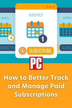 the text reads how to better track and manage paid subcripts on a tablet