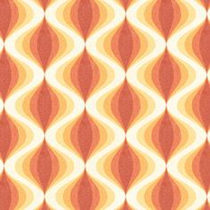 an orange and yellow pattern with wavy lines