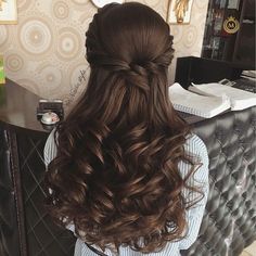 Academia Hairstyles, Down Hairstyles For Long Hair, Bridal Brooch, Prom Hairstyle, Summery Nails