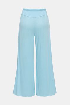 For those days when comfort is key, reach for the Light Blue Pintuck Wide Leg Jersey Pants! Their stretchy jersey fabric and wide-leg design make them perfect for busy days. Product code: CAA02D4D011SS Features:  Knit Waist tie Pintuck detail Wide leg Wash Method: Regular Wash Material: 95%POLYESTER,5%SPANDEX. Versatile Blue Relaxed Fit Wide Leg Pants, Casual Solid Wide Leg Pants With 4-way Stretch, Blue Versatile 4-way Stretch Pants, Versatile Blue 4-way Stretch Pants, Casual Blue Bottoms With 4-way Stretch, Blue Casual Bottoms With 4-way Stretch, Spring Wide Leg Elastane Pants For Loungewear, Comfort Stretch Wide Leg Pants For Loungewear, Casual Wide Leg Elastane Bottoms