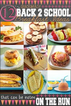 back to school breakfast ideas that can be eaten on the run