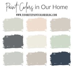 the paint colors in our home