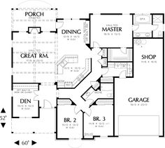 the floor plan for this house