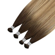 Sunny Hand Tied Weft Extension The term "hand-tied" pertains to the method of crafting hair extensions. Hand-tied wefts are created by individually fastening hair onto the extension base and securing it in place by hand-knotting. This technique results in an exceptionally robust yet significantly finer weft. Consequently, this type of weft is highly suitable for individuals with thin hair. >Description of Hand Tied Weft Extensions< Sunny Hair Hand Tied Weft Extensions Quantity 14''-18'': 10 g/bu Hair Balayage Brown, Hand Tied Weft Hair Extensions, Straight Sew In, Hair Length Guide, Virgin Hair Color, Hair Description, Sunny Hair, Microlink Hair Extensions, Balayage Brown