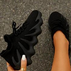 - New ,Exellent Quality + Comfort - Size 40 And 41 Euro Size Available - Stretch - Easy In + Out - High End Sneaker Dupe. Octopus Knitting, Fly Shoes, Light Sneakers, Sock Sneakers, Black Sneakers, Mens Plus Size, Lace Up Heels, Sport Sneakers, Casual Shoes Women