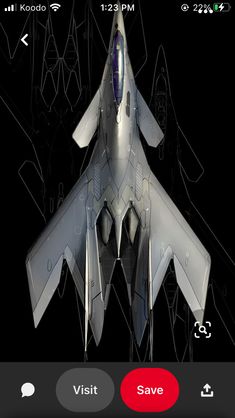 an image of a jet fighter plane on the app store's mobile page, which is now available for purchase