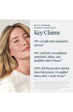 What it is: A set featuring two must-have hair-care products to nourish strands and reverse any damage. Set includes:- Damage Reverse Serum (1.7 oz.): a serum that revolutionizes hair repair by not only fighting future damage, but by reversing it. Packed with the highest percentage of the brand's bioidentical protein, Alpha Keratin 60ku®, this wonder-working miracle serum near-instantly and holistically repairs the severed bonds that give hair its strength, naturally restores damaged peptides to Split Ends Repair, Essentials Set, Healing Oils, Greasy Hair Hairstyles, Split Ends, Hair Repair, Hair Oil, Keratin, Care Products