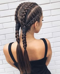 Dutch Braid Hairstyles, Braided Ponytail Hairstyles, A Ponytail, Braided Hairstyles Tutorials, Creative Hairstyles, Long Braids, Braids For Long Hair, Box Braids Hairstyles