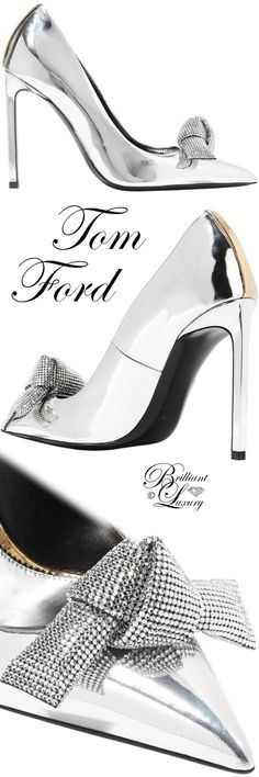 Tom Ford metallic Swarovski crystal embellished mirrored leather court pumps #silver #shoes #ad #silver #silvershoes #pumps #heels #bridalshoes #partyheels Blush Bridal Shoes, Bridal Shoes Vintage, Bridal Shoes Wedges, Comfortable Bridal Shoes, Lace Bridal Shoes, Blue Bridal Shoes