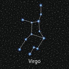 the virgo star in the night sky