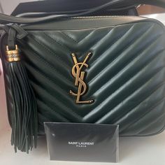 Olive Green Ysl Camera Bag Brand New Never Used Beautiful With Gold Hardware Ysl Camera Bag, Saint Laurent Handbags, Saint Laurent Bags, Yves Saint Laurent Bags, Bag Brand, Gold Hardware, Camera Bag, Yves Saint Laurent, Olive Green