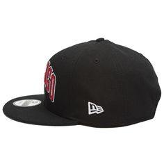 BAIT x NBA X New Era 9Fifty Chicago Bulls Alt OTC Snapback Cap black Black Snapback Hat With Flat Crown For Streetwear, Black Fitted Hat With Flat Crown For Sports Events, Black Flat Crown Fitted Hat For Sports Events, Black Baseball Cap With Flat Crown For Fans, Black Snapback Hat For Sports Events, Black Snapback Hat With Flat Crown For Sports, Black Sports Hat With Flat Crown, Black Flat Crown Baseball Cap For Fans, Black Snapback Hat For Baseball Season With Flat Crown