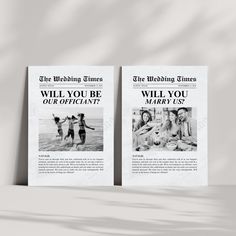 two pamphlets with the words will you be our official?