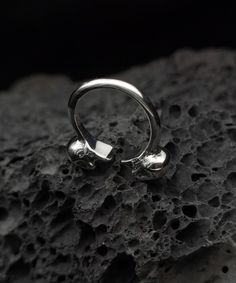 Material: S925 Sterling Silver Width: 10.0 mm Thick: 1.3 mm Weight: 7.0 g Please note: Each ring is made by hand so may differ slightly but the quality and workmanship are always the best. Your ring will come in a beautiful case, ideal for gifts or just storing your jewelry safely. It will be posted in an extremely secure package to make sure its safe arrival at your door. Thanks for stopping in my store. If you have any questions please fell free to contact me. best regards, Gothic Silver Sterling Silver Skull Ring, Gothic Sterling Silver Promise Ring, Gothic Sterling Silver Promise Jewelry, Silver Open Skull Ring, Gothic Skull Ring In Sterling Silver White Gold, Silver Gothic Skull Ring For Anniversary, Sterling Silver White Gold Skull Open Ring, Silver Gothic Skull Ring, White Gold Sterling Silver Skull Open Ring