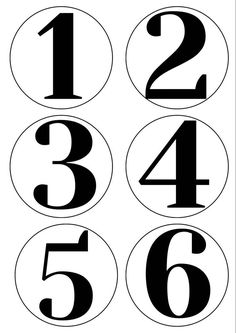 the numbers are in black and white for each number to be added on this page