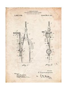 an old bicycle is shown in black and white, as well as the original blueprint