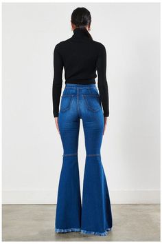 Our "Bella Flare Pants OG" are the epitome of PERFECTION! They are a stretch denim, soft fabric and super easy on the skin. They have distressed detailing on the knees and are high waisted. They feature a flared bottom and are full length jeans! These are a must have for your rodeo collection this year! Product Details: -73% Cotton 14 Rayon 11% Polyester 2% Spandex -Machine wash cold -Tumble dry on low heat -Iron on low heat Full Length Jeans, Flare Denim Jeans, Top Sewing Pattern, Tall Women, Denim Flares, Flare Pants, Bell Bottoms, Bell Bottom Jeans, Rodeo