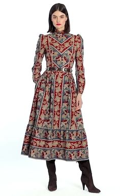 Pilgrim Dress, Indian Print Dress, Pilgrim Dresses, Turkey Fashion, Men At Work, Russian Clothing, Dress Men, Lena Hoschek, Cotton Outfit