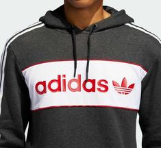 Find Men's Adidas Originals Trefoil Linear Pullover Hoodie Size Medium Dw5895 on eBay in the category Clothing, Shoes & Accessories>Men>Men's Clothing>Activewear>Hoodies & Sweatshirts. Retro Logo, Sleek Look, Retro Look, New Man, Logo Graphic, Accessories Men, Adidas Men, Adidas Originals, Men's Clothing