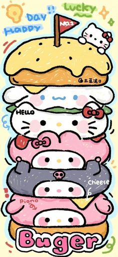 Idk Sanrio Burger, Kitty Aesthetic, Hello Kitty Wallpaper Hd, Images Hello Kitty, Walpaper Hello Kitty, Cute Easy Doodles, Hello Kitty Crafts, Seni Dan Kraf, Hello Kitty Aesthetic