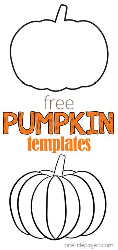 free pumpkin templates for kids to color