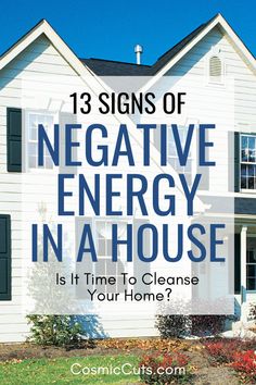 13 Signs of Negative Energy in a House: Is It Time to Cleanse Your Hom Cleanse Your Home, House Cleansing, Clear Negative Energy, Free Living, Trendy Decor