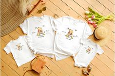 Introducing our adorable, customizable Bear Family T-Shirt - the perfect addition to any baby shower or a heartwarming gift for a loved one on their first Mother's Day! 🐻❤️ Designed to celebrate the beautiful bond between parents and their little cubs, this mommy and me shirt features a cute bear family design, complete with a baby bear, mama bear, and papa bear 🐻✨ Crafted with love and attention to detail, these matching t-shirts are made from soft, high-quality cotton fabric that ensures comfort and durability, allowing you and your little one to enjoy them for years to come. With the option to personalize each shirt, you can add your own touch and create a truly unique keepsake. Whether you're expecting a little cub, planning a baby shower, or want to treasure those precious early mom Personalized Cotton Shirt As Gift, Customizable White Tops As Gifts, Customizable White Top For Gift, Customizable White Tops For Gifts, Cute Personalized White Tops, Personalized Tops For Summer Gifts, Personalized Tops As Summer Gifts, White Family Matching Shirt For Gender Reveal, Family Matching White Shirt For Gender Reveal