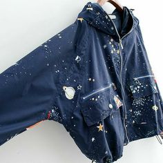 Free Natal Chart, Star Coat, Galaxy Hoodie, Cosmic Galaxy, Universe Galaxy, Hoodie Coat, Personalized Embroidery, Swaggy Outfits, Kawaii Clothes