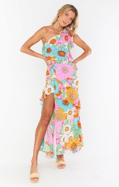 Check out Nala Ruffle Skirt. Get $10 off + free shipping with Club Mumu. One Shoulder Top, Floral Maxi Skirt, One Shoulder Tops, Model Fits, Flower Market, Ruffle Skirt, Floral Maxi, Shoulder Top, Maxi Skirt