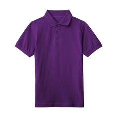 Basic items made better. Polo shirts with a bit of stretch for extra mobility and comfort. Perfectly matched for school and a daily wardrobe. No scratchy materials, just a soft pique polo shirts, perfect as a school uniform. Size: 4.  Color: Purple.  Gender: unisex.  Age Group: kids.  Pattern: solid. Purple Polo Shirt, Basic Solid Polo Collar Shirt, Basic Solid Shirt With Polo Collar, Classic Solid Shirt For School, Fitted Polo Shirt For School, Classic Solid Polo Shirt For School, Basic Solid Polo Shirt For School, Basic Solid Color Polo Shirt For School, Fitted Solid Polo Shirt For School