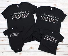 Family matching adoption shirts, Adopting announcement, Personalized custom names, Finalization gotcha day, Love makes a family Celebrate this special time with matching family shirts. Personalize the shirts with the names of your family members. HOW TO ORDER: * Each shirt size/color must be added to the cart separately. After all shirts have been added, check out at one time. PRINTING: * All items are made using high quality direct-to-garment printing so the ink is embedded into the fabric. No Customizable T-shirt For Family, Matching Family Personalized T-shirts, Matching Customizable T-shirts For Family, Custom Text T-shirt For Family Matching, Black Custom Print T-shirt For Family Events, Family Matching Black T-shirt For Family Gatherings, Customizable Matching T-shirt For Family, Customizable Matching Family T-shirt, Family Matching T-shirts With Custom Text For Family Events