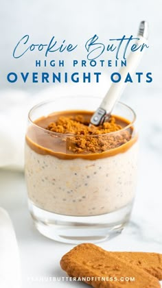 cookie butter high protein overnight oats