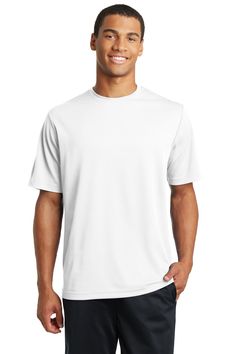 Sport-Tek ® PosiCharge ® RacerMesh ® Tee. ST340 - WHITE - 4XL | Sport-Tek PosiCharge RacerMesh Top in White Size 4XL | Polyester Mesh Texture, Red Kap, Blank Apparel, Work Wear Women, Athletic Outfits, Zip Sweatshirt, Shirt Outfit, Womens Bottoms, Short Sleeve Tee