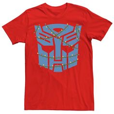 He'll love the look and feel of this Men's Transformers Autobot Emblem Christmas Lights Graphic Tee. He'll love the look and feel of this Men's Transformers Autobot Emblem Christmas Lights Graphic Tee. FEATURES Crewneck Short SleevesFABRIC & CARE Cotton Machine wash Imported Size: XS. Color: Red. Gender: male. Age Group: adult. Ash Grey, Men Short Sleeve, Christmas Lights, Transformers, Fabric Care, Unisex T Shirt, Tshirt Print, Graphic Tee, Printed Shirts