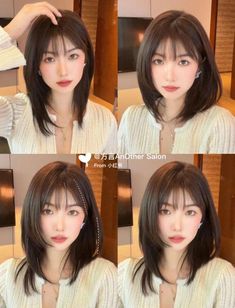 GORGEOUS SHORT BOB HAIRCUT IDEAS Short Hair And Bangs, Wash And Go Styles, Layered Haircuts For Medium Hair, Asian Short Hair, Bangs With Medium Hair, Wash And Go, Shot Hair Styles