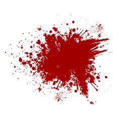 red ink splattered on white background with space for text or image stock photo