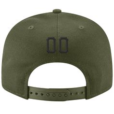 Custom Olive Black-Cream Stitched Adjustable Snapback Salute To Service Hat Embroidered No Minimum Olive Hat, Hat Cream, Beer Day, Flat Bill Hats, St. Patricks Day, Blue Football, Hat Custom, Salute To Service, Alpha Kappa Alpha