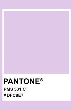 the pantone color is shown in purple