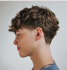 Boys Messy Haircut, Messy Flow Hairstyle Men, Fade With Long Hair On Top, Middle School Boy Haircut, Haircuts For Teen Boys, Blowout Taper Fade, Boys Haircuts Curly Hair, Boys Curly Haircuts, Teen Haircuts