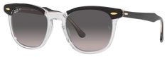 Ray-Ban Hawkeye RB2298 Gradient Glass Polarized Sunglasses bring together '60s vibes and modern style for a legendary look. Built to provide crisp, clear vision and 100% UVA and UVB protection, the glass lenses feature a gradient tint characterized by a smooth transition from solid to transparent that helps reduce eyestrain. They're also polarized to control glare. Based on the iconic Ray-Ban Wayfarer, the acetate frames feature a keyhole nose bridge and sculpted temple tips. Ray-Ban Hawkeye sun Retro Sunglasses With Gradient Glass Lenses, Optic White Sunglasses With Gradient Lenses And Square Frame, Clear Shield Sunglasses With Gradient Glass Lenses, Clear Shield Sunglasses With Gradient Lenses, Retro Clear Sunglasses With Uv Protection, Modern Clear Sunglasses With Mirrored Lenses, Retro Rimless Sunglasses With Gradient Lenses, Optic White Wayfarer Sunglasses With Gradient Lenses, Modern Adjustable Shield Sunglasses With Gradient Lenses