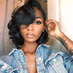 Pressed Natural Hair, Silk Press Natural Hair, Long Hair Ponytail, Hairstyles Natural, Wavy Bob Hairstyles, Prom Hairstyles For Short Hair, Prom Hairstyles For Long Hair, Long Hair Updo, Relaxed Hair